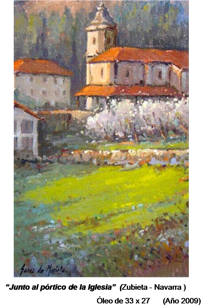 Óleo Iglesia Zubieta 2009