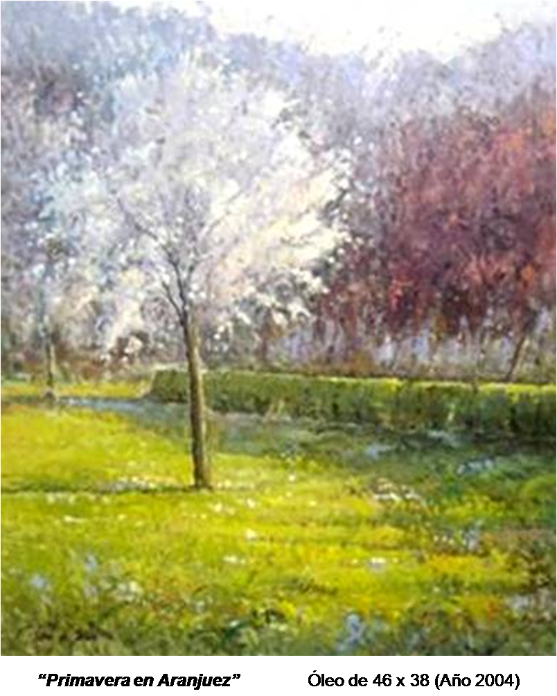 Oleo Primavera en Aranjuez