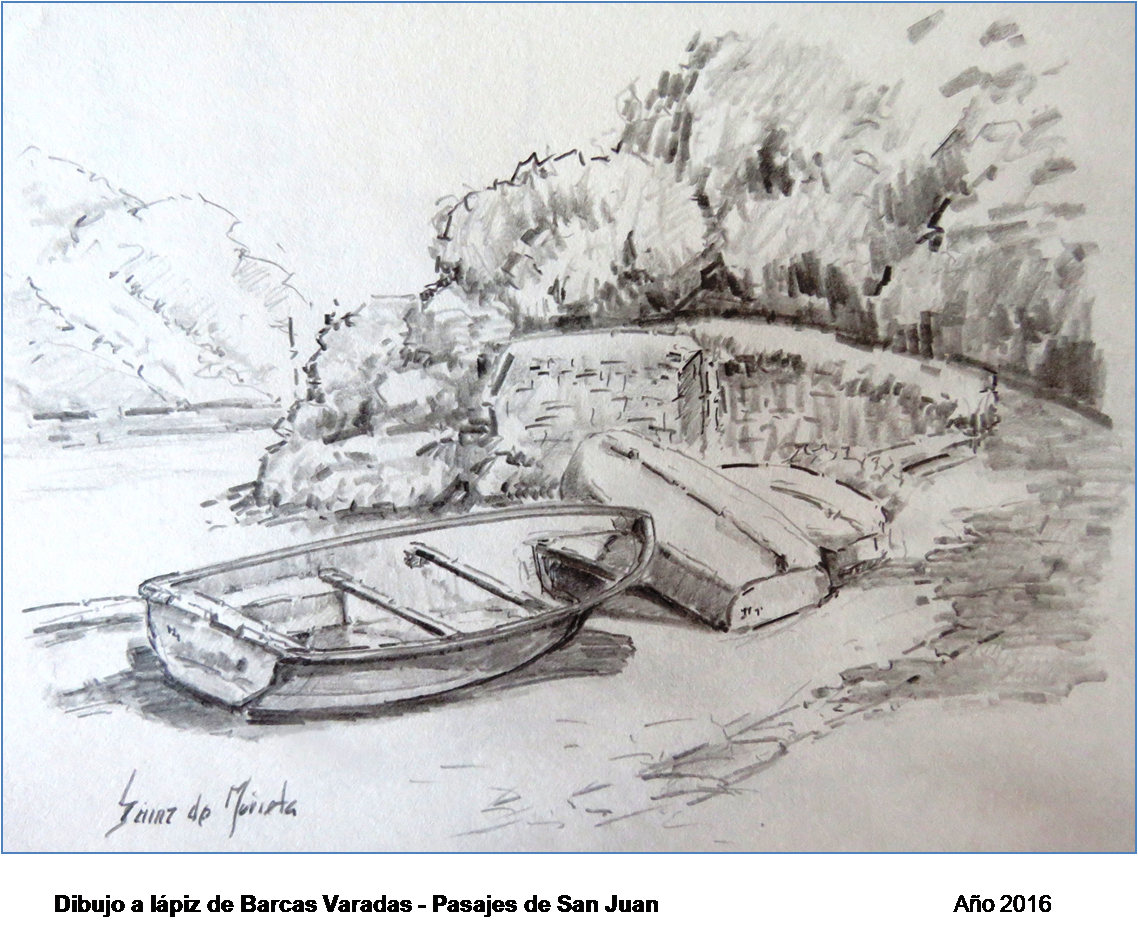 Dibujo Barcas Varadas