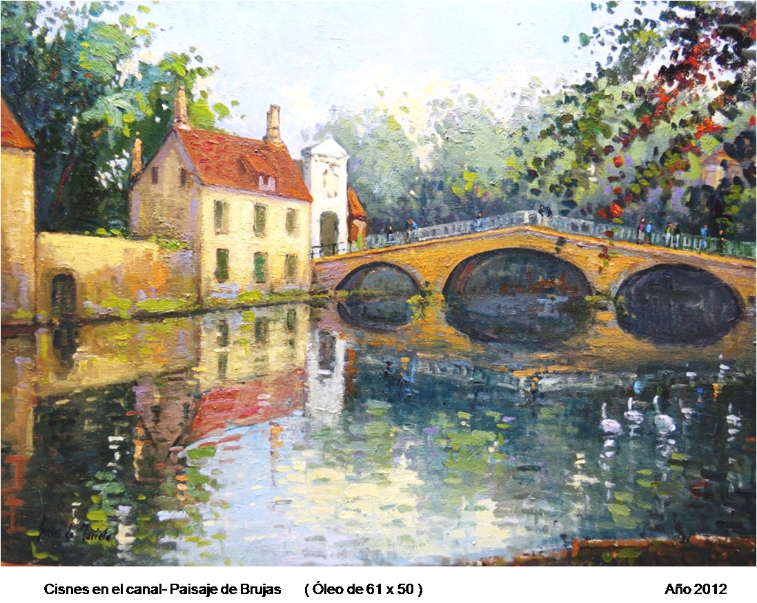 Óleo Paisaje de Brujas