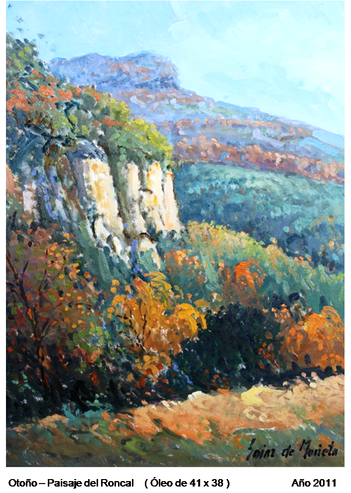 Óleo Paisaje del Roncal 2011