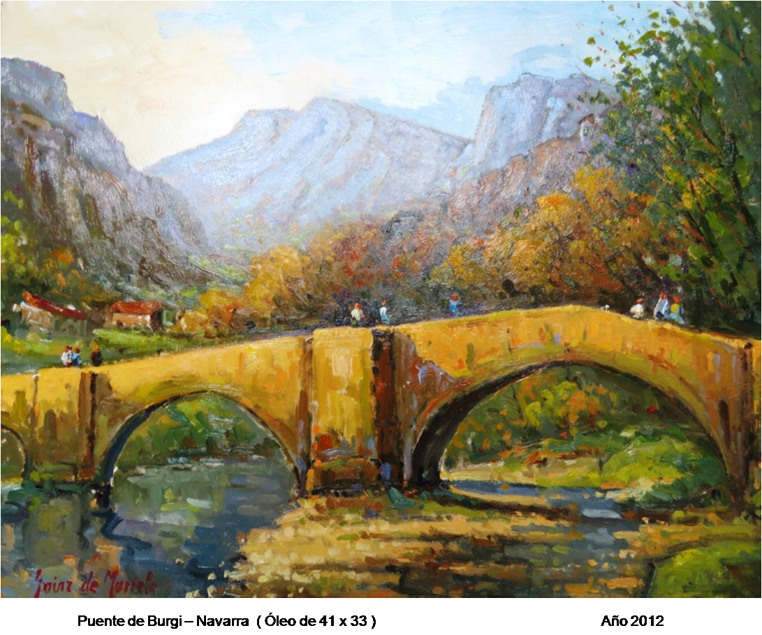 Óleo Puente de Burgi