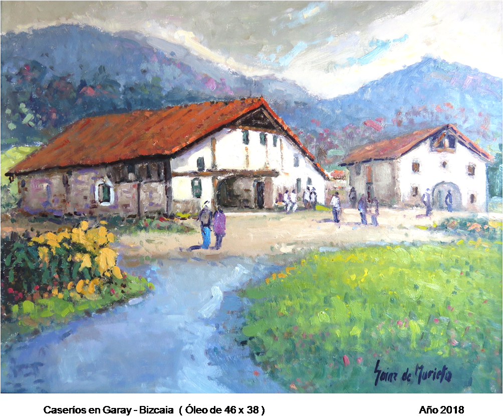 Óleo Caserios en Garay