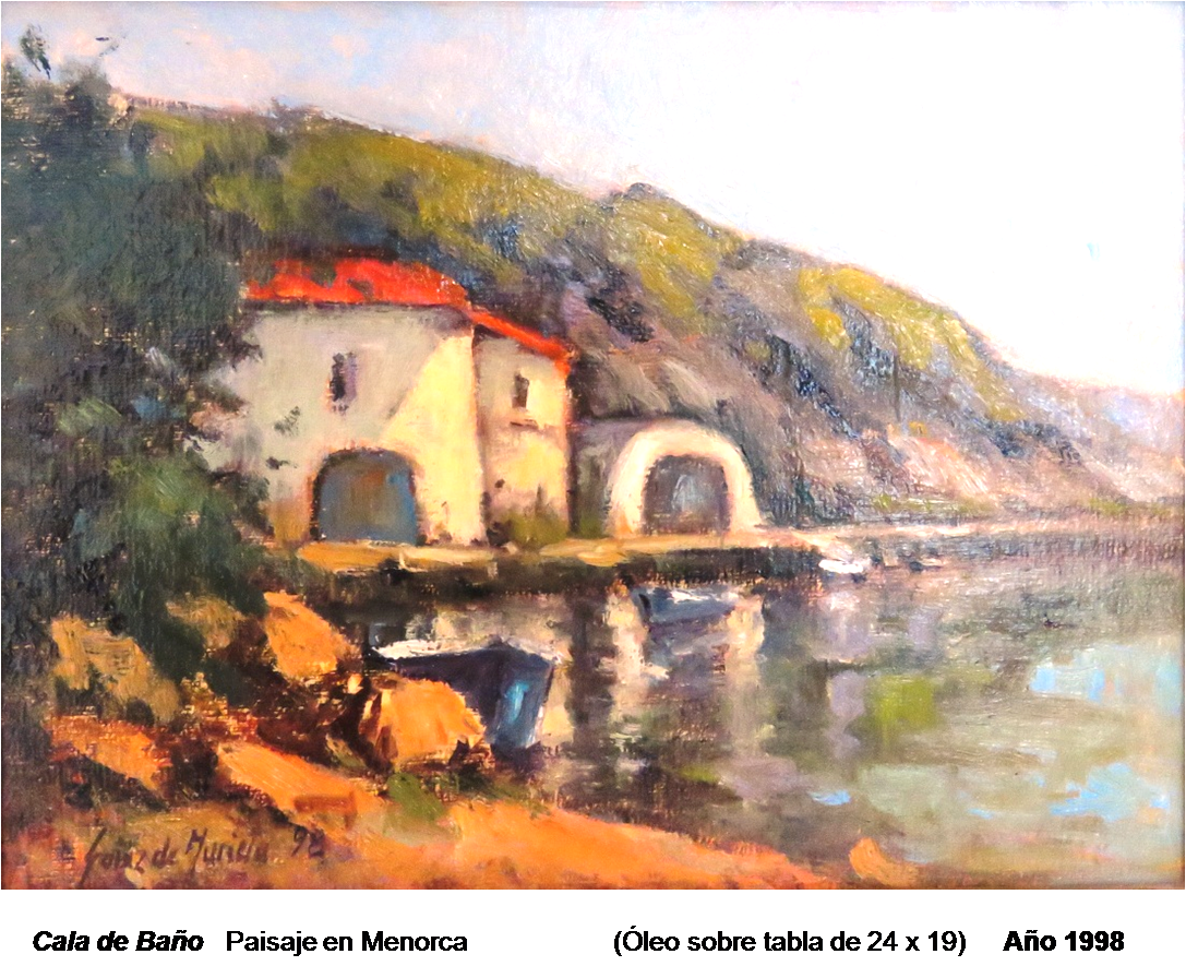 Óleo Cala Menorca
