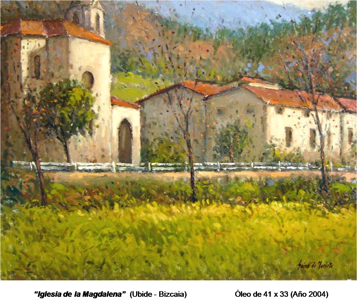 Óleo de Iglesia de la Magdalena Ubide 2004